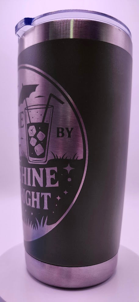 Sunshine & Moonshine 20oz matte green tumbler