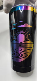Island Sunset, 20oz Iridescent tumbler