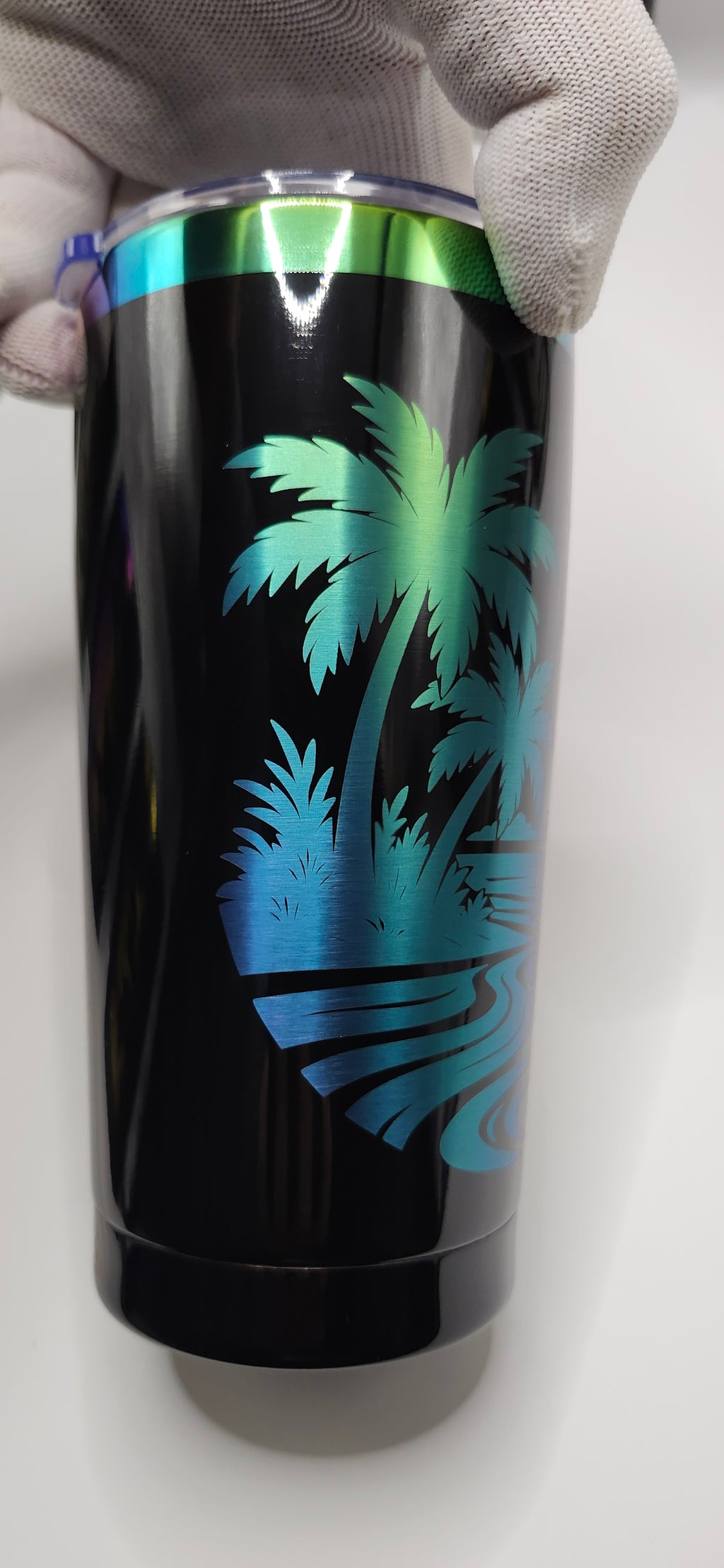 Island Sunset, 20oz Iridescent tumbler