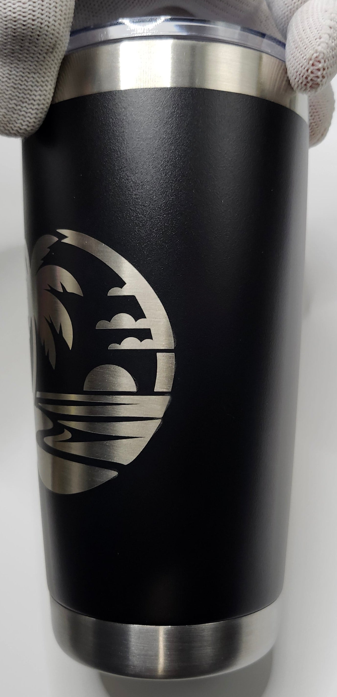 Palm Island 20oz matte black tumbler